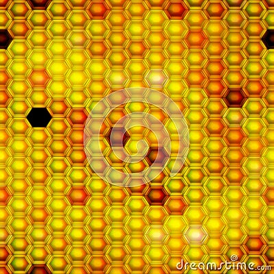 Seamless honeycomb Stock Photo