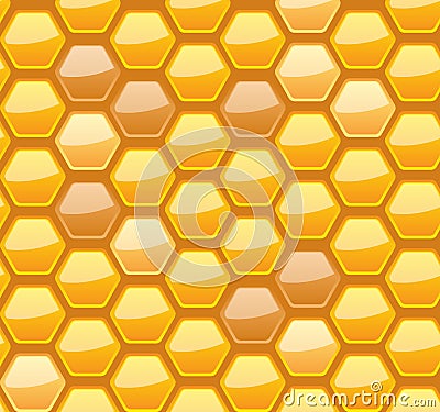 Seamless honeycomb for your design Vector Illustration