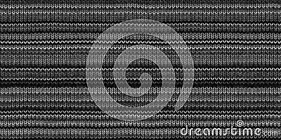 Seamless horizontal stripe wool knit fabric background texture Stock Photo