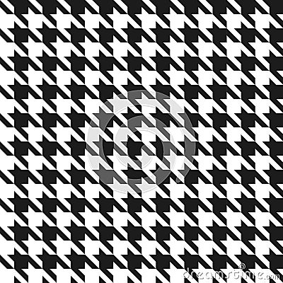 Seamless houndstooth pattern. Stock Photo