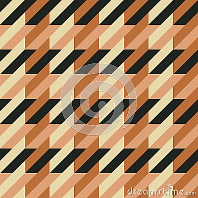 Seamless houndstooth texture. Brown checkered pattern Vector Illustration