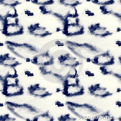 Seamless indigo blue animal print paper fabric Stock Photo