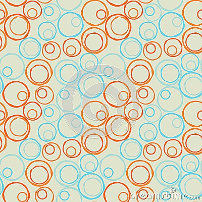 Seamless irregular circles diagonal Stock Photo