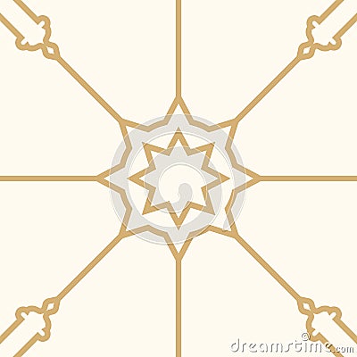 Seamless islamic pattern with muslim and arabic ornaments Stock Photo