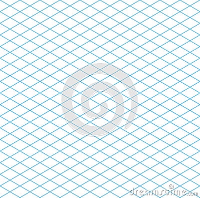 Seamless Isometric Grid Pattern Vector Illustration