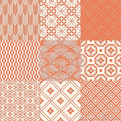 Seamless japanese traditional pattern Vector Illustration