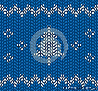 Seamless knitted background Vector Illustration