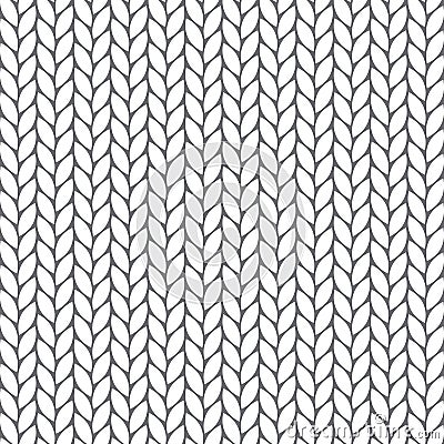 Seamless knitted pattern Vector Illustration