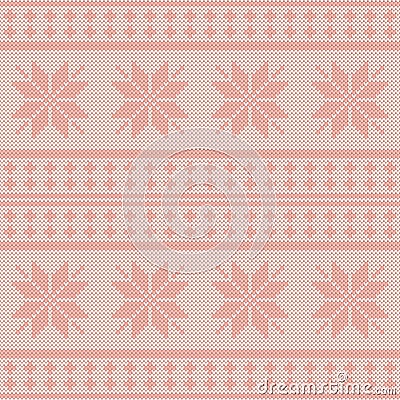 Seamless knitting pattern Vector Illustration