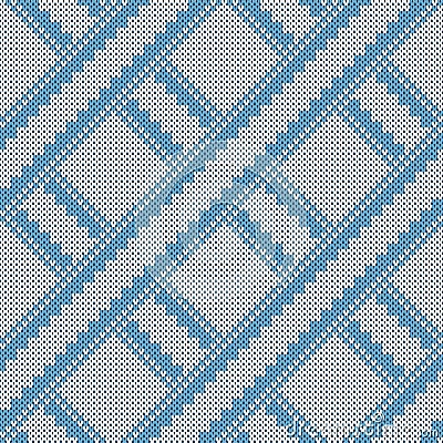 Seamless knitting pattern Vector Illustration