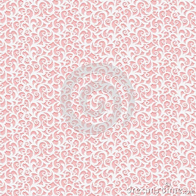 Seamless lace fabric texture. Pink and white openwork pattern background Vector Illustration