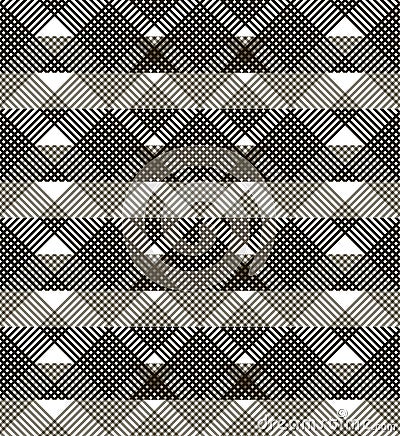 Seamless lattice with translucent horizontal wide stripes Vector Illustration
