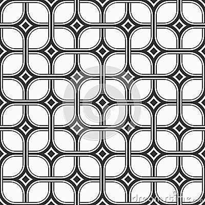 Seamless lattice vector pattern. Weaving texture. Geometric lattice Vector Illustration