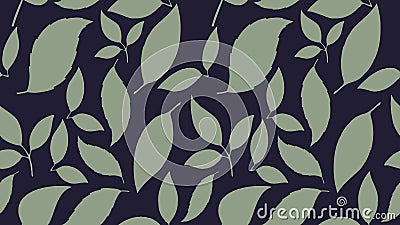 Seamless leaf pattern. Floral stylish background. Texture. Aspect ratio, full hd, 4K, for a widescreen display Stock Photo