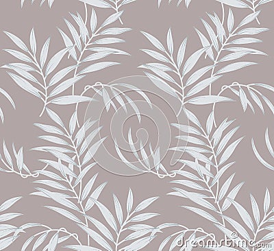 Seamless leaves pattern Stock Photo