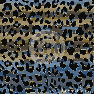 Seamless leopard cheetah animal skin pattern. Ornamet Design for women textile fabric printing. Suitable for Vector Illustration