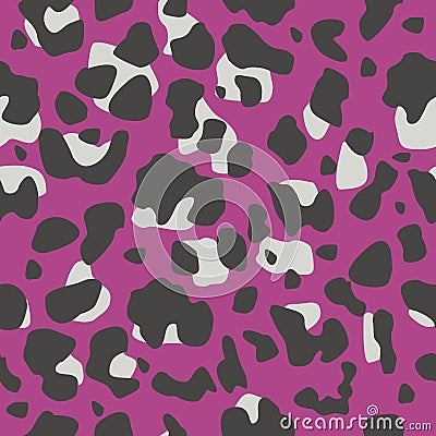 Seamless leopard pattern. illustration. Abstract animal background for textile Stock Photo