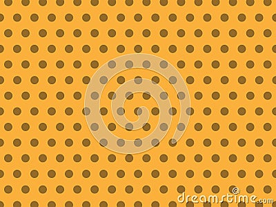 Seamless Light Yellow Pastel Dot Background Pattern Stock Photo