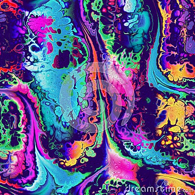 Seamless lively vivid warp distortion jpg pattern Cartoon Illustration