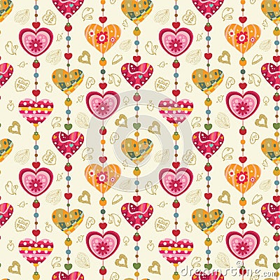 Seamless love pattern Vector Illustration