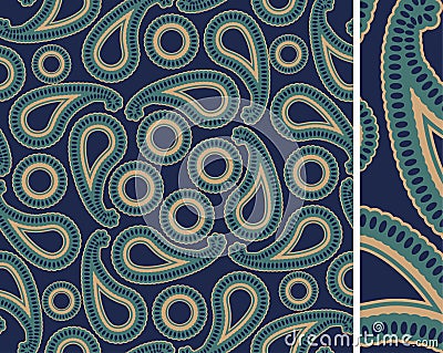 Seamless luxury paisley Vector Illustration