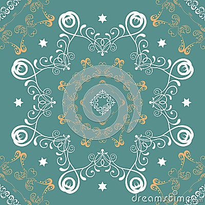 Seamless mandala pattern Vector Illustration