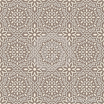 Seamless mandala pattern Vector Illustration