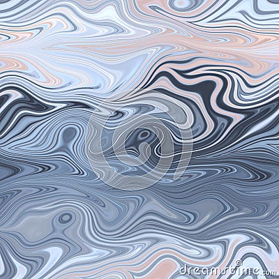 Seamless marble wet ripple wavy fluid pattern Cartoon Illustration