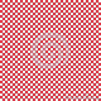 Seamless modern Chessboard pattern red and white vector illustration Vector Illustration