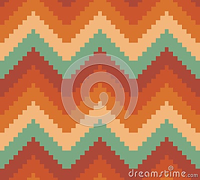 Seamless modern chevron zig zag pattern background Vector Illustration