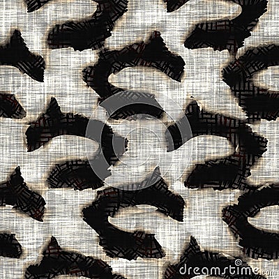 Seamless modern sepia camo print texture background. Worn mottled camouflage skin pattern textile fabric. Grunge rough Stock Photo