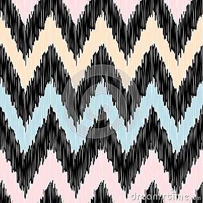 Seamless modern zigzag background pattern Vector Illustration