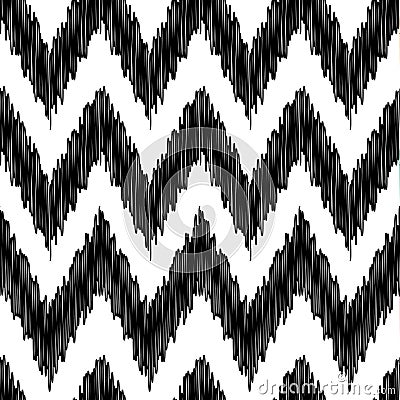 Seamless modern zigzag background pattern Vector Illustration