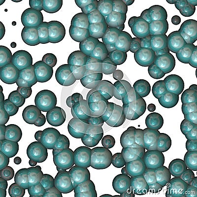 Seamless molecular vesicle pattern Stock Photo