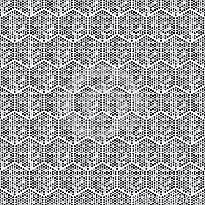 Seamless monochrome pattern honeycomb honey Vector Illustration