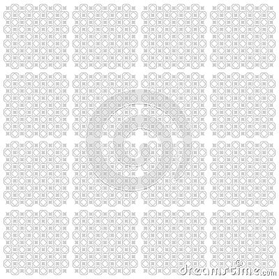 Seamless monochrome pattern. Modern geometric texture in grey color. Repeating stylish tiles of squares Vector Illustration