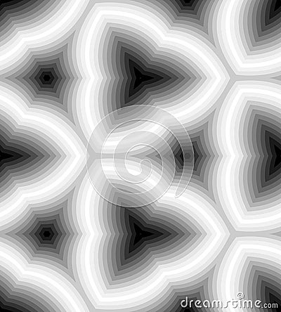 Seamless Monochrome Wavy Stripes Pattern.Geometric Abstract Background. Suitable for textile, fabric and packaging Vector Illustration