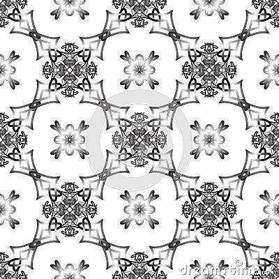 Seamless monochrome woven pattern Stock Photo