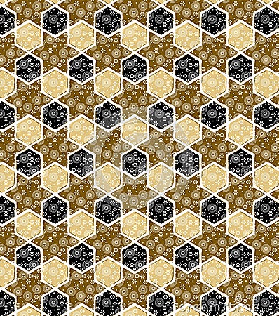 Seamless mosaic tile pattern Stock Photo