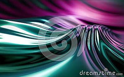 seamless moving wave motion graphic loop mkv file in the style of light painting dark magenta and emerald vray tracing selective Stock Photo