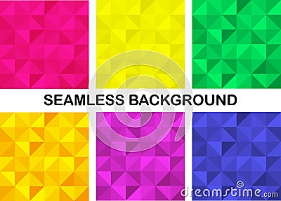 Seamless multi color background. Vector Illustration Vector Illustration