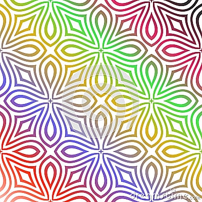 Seamless multi colour pattern Vector Illustration