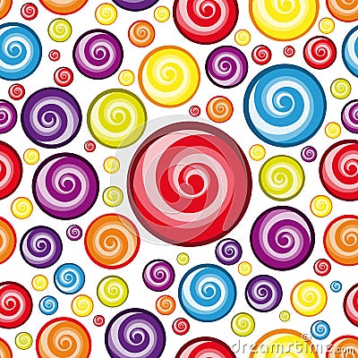 Seamless Multicolor Wallpaper. Vector Illustration