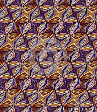 Seamless multicolored pattern in triangle and rhombus shape, picture art and abstract background for fabric print Stock Photo