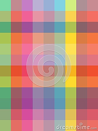 Seamless multicolored tartan plaid pattern background Vector Illustration