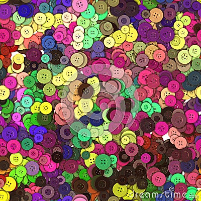 Seamless multiplicity buttons pattern Stock Photo