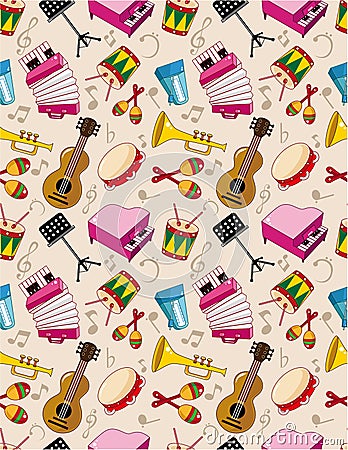 Seamless music pattern Vector Illustration