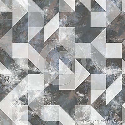 Seamless neutral and white grungy classic abstract surface pattern design for print. Cartoon Illustration