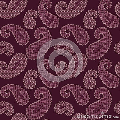 Seamless new paisley pattern Stock Photo