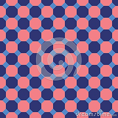 Seamless Octagon Pattern Texture Background Stock Photo